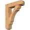 Ekena Millwork Olympic Craftsman Smooth Bracket w/ Offset Brace, Western Red Cedar, 7 1/2"W x 30"D x 36"H BKT0806X30X36OLY04SWR - alternate 1